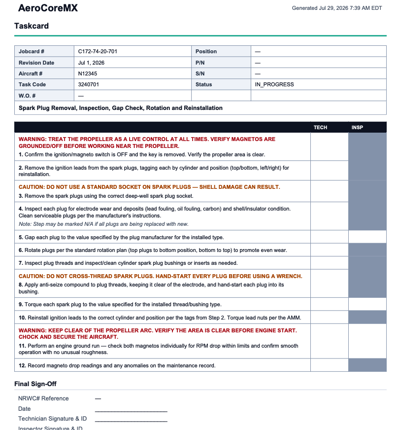 PDF TaskCard